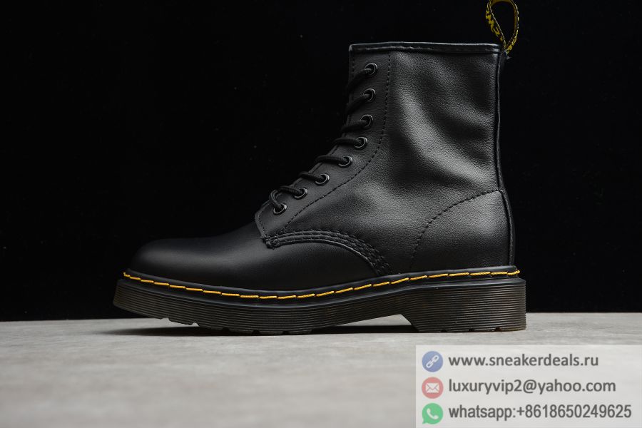 Dr. martens 1460 Black Soft-Leather Boots R118222206 Unisex Shoes